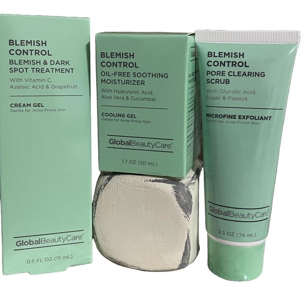 NIB Global Beauty Care Blemish Control Facial Skincare Collection Set of 3